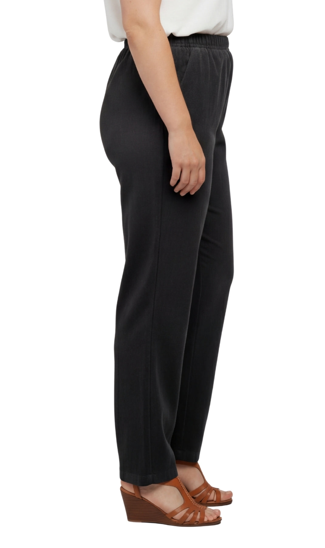 Women's Lightweight Pull-On Denim Jeans with Elastic Waist