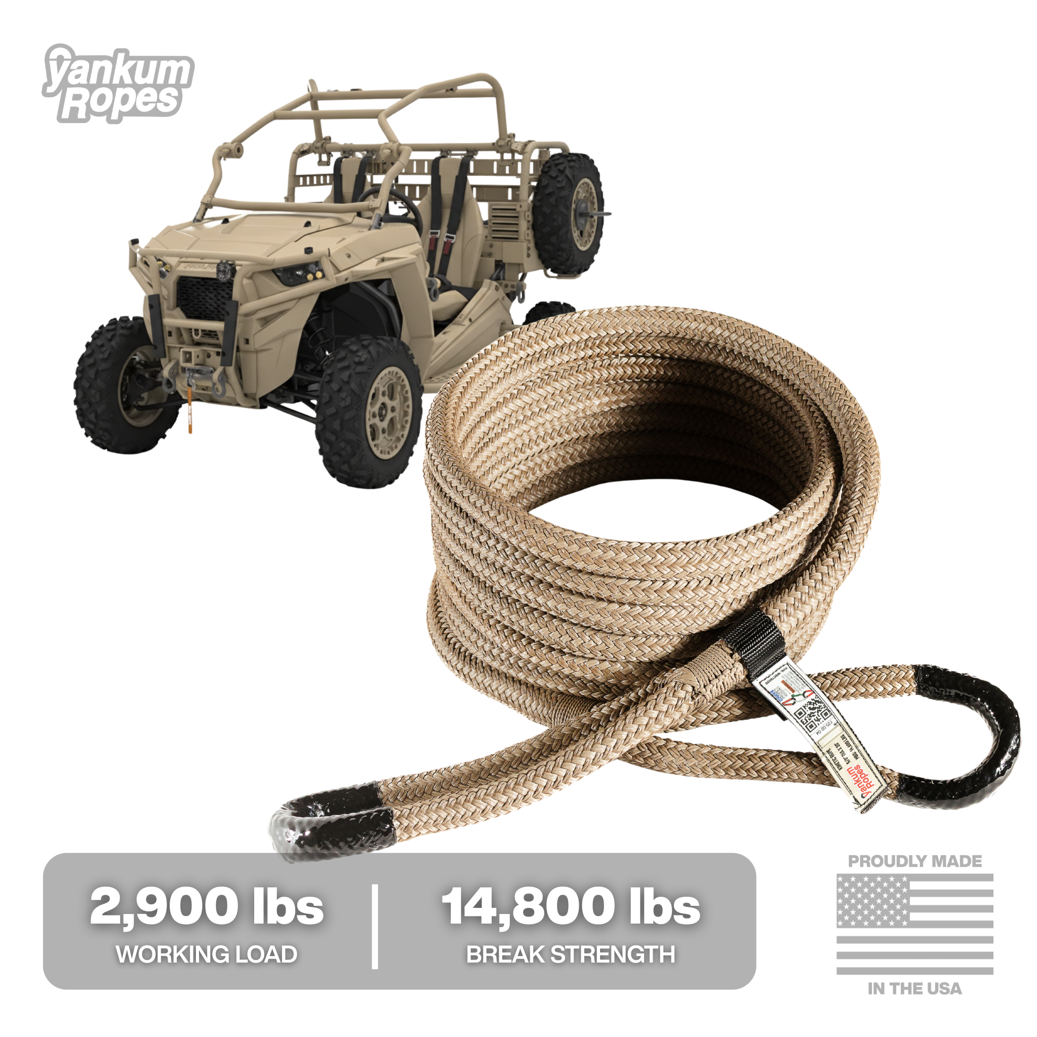 5/8” Kinetic Recovery Rope “Viper”