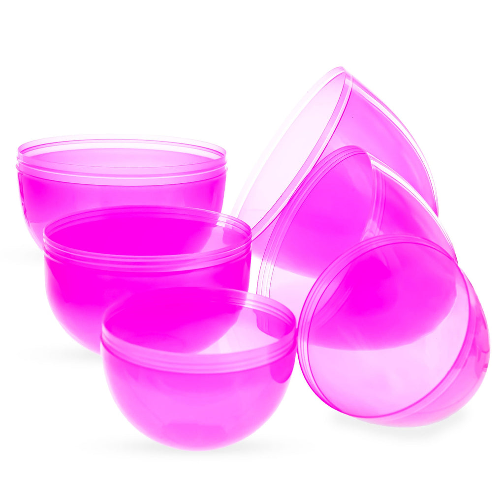 Set of 3 Giant Plastic Easter Eggs One Jumbo and Two Large, 10 Inches